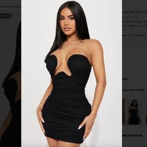 Fashion Nova You Don't Compare Mini Dress - Black